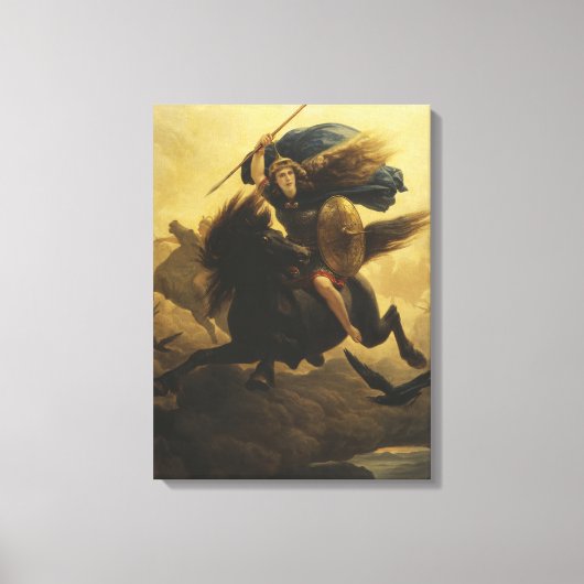 Valkyrie, 1865 (olie op canvas) canvas afdruk (Voorkant)