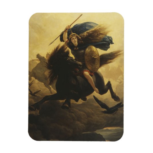 Valkyrie, 1865 (olie op canvas) magneet (Verticaal)