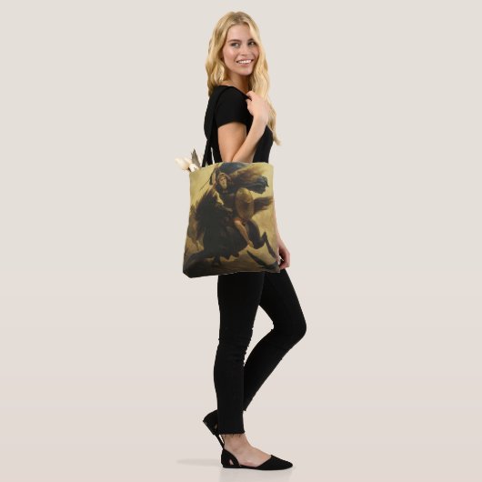 Valkyrie, 1865 (olie op canvas) tote bag (Op model)