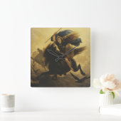 Valkyrie, 1865 (olie op canvas) vierkante klok (Huis)