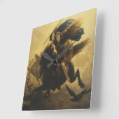 Valkyrie, 1865 (olie op canvas) vierkante klok (Hoek)
