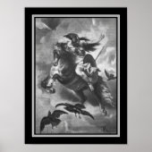 "Valkyrie" 1884 Norse Mythology Poster (Voorkant)