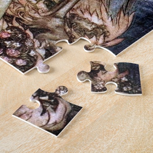 Valkyrie Antiek Fantasy Art schilderen Legpuzzel (Zijkant)