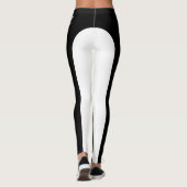 Valkyrie Brand Leggings - zwart en wit (Achterkant)