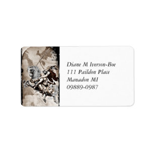 Valkyrie Carries Hero tot Valhalla Etiket