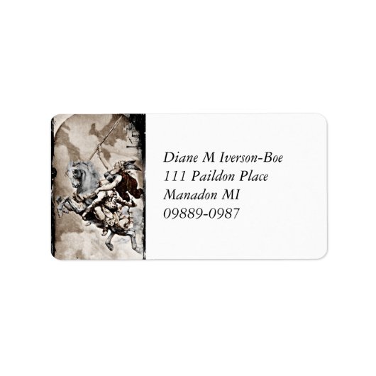 Valkyrie Carries Hero tot Valhalla Etiket (Voorkant)