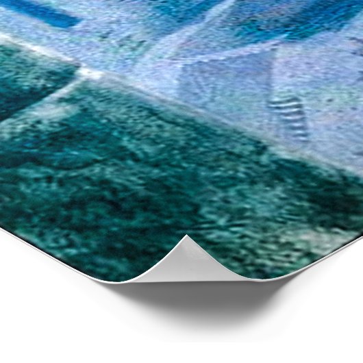 Valkyrie in een blauwe jurk met pantser poster (Hoek)