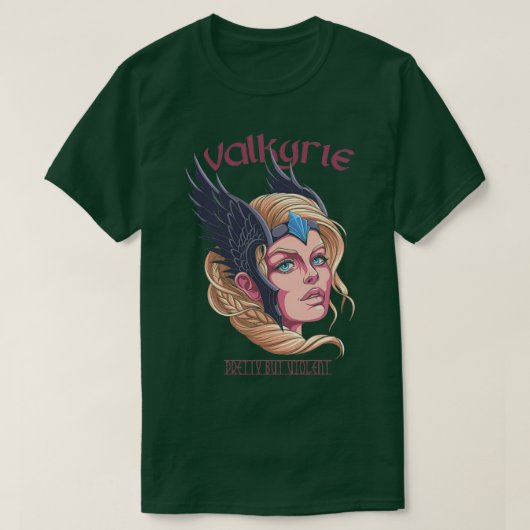 Valkyrie  maar Violent Shield Maiden T-shirt (Design voorkant)