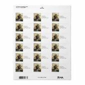 Valkyrie met Shield op Horseback Etiket (Full Sheet)