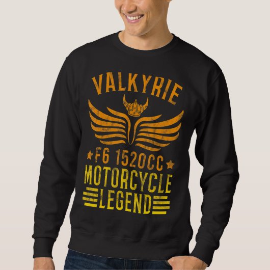  Valkyrie Motorcycle F6 1520cc Biker Mechan Trui (Voorkant)
