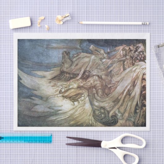 Valkyrie-ontvlechting van afbeelding tissuepapier (Craft)