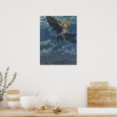 Valkyrie rijdt een schitterend paard - Dream Idyll Poster (Keuken)