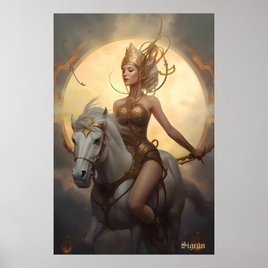 Valkyrie Sigrún Poster (Voorkant)