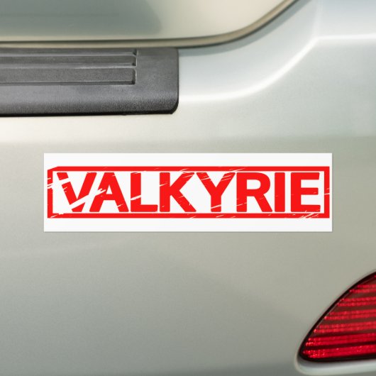 Valkyrie Stamp Bumpersticker (Op auto)