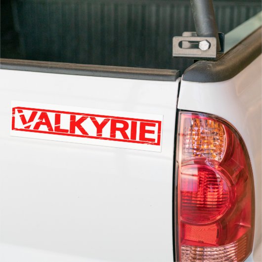 Valkyrie Stamp Bumpersticker (Op Truck)