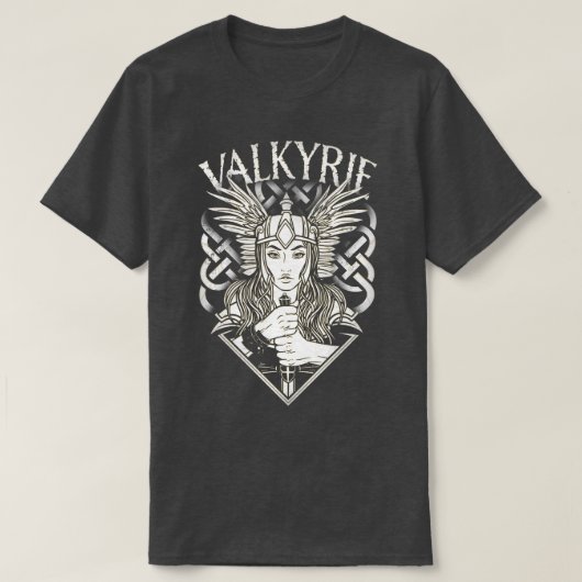 Valkyrie Valhalla Mythologie Noordse Viking Sh T-shirt (Design voorkant)