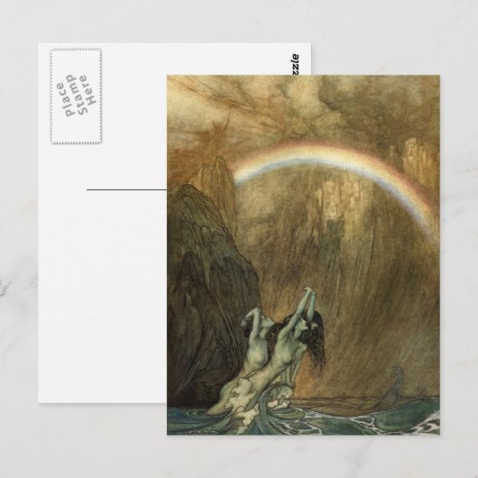 Valkyrie van Rackham Briefkaart (Voorkant / Achterkant)