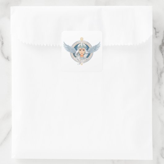 Valkyrie Vierkante Sticker (Tas)