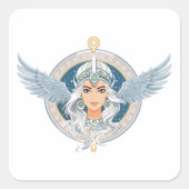 Valkyrie Vierkante Sticker (Voorkant)