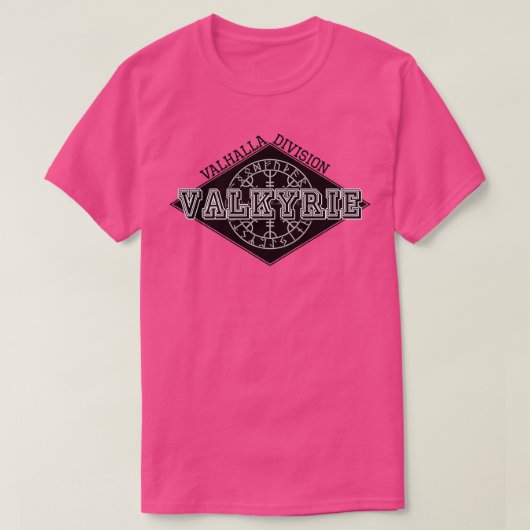 Valkyrie Viking Varsity Style T-shirt (Design voorkant)