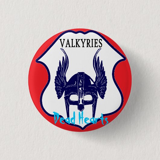 Valkyries - Doodhartenromans Ronde Button 3,2 Cm (Voorkant)
