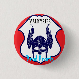 Valkyries - Doodhartenromans Ronde Button 3,2 Cm