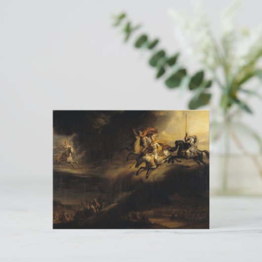 Valkyries in strijd met Johan Sandberg Briefkaart (Staand voorkant)