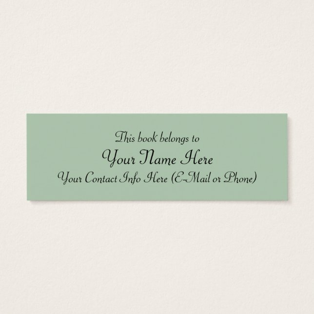 Valkyrie's Vigil Bladwijzer van Edward Robert Hugh Mini Visitekaartjes (Achterkant)