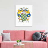 Valladares Family Crest Canvas Afdruk (Insitu (Woonkamer))