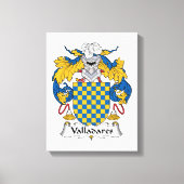 Valladares Family Crest Canvas Afdruk (Voorkant)