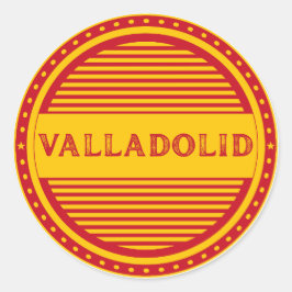 Valladolid City Pride Embleem – Spaanse identiteit Ronde Sticker