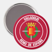 Valladolid Round Emblem Magneet (Voorkant / Achterkant)