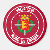 Valladolid Round Emblem Magneet (Voorkant)