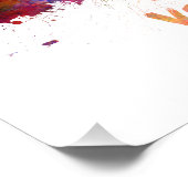 Valladolid skyline in watercolor foto afdruk (Hoek)