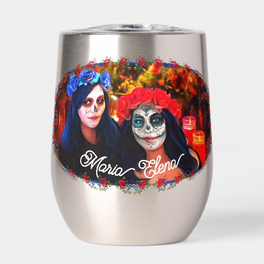 Vallarta Catrinas met bloemen en kaarsen 1718 (Voorkant)