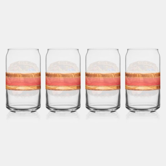 Vallarta Catrinas met bloemen en kaarsen 1718 Blikvorm Glas (Achterkant)