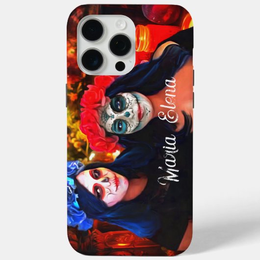 Vallarta Catrinas met bloemen en kaarsen 1718 Case-Mate iPhone Case (Achterkant)