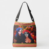 Vallarta Catrinas met bloemen en kaarsen 1718 Crossbody Tas (Voorkant)