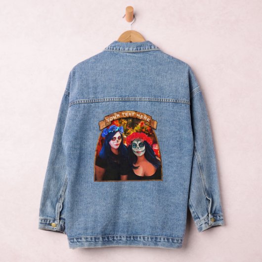Vallarta Catrinas met bloemen en kaarsen 1718 Denim Jacket (Hangar)