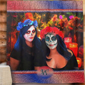 Vallarta Catrinas met bloemen en kaarsen 1718 Douchegordijn