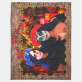 Vallarta Catrinas met bloemen en kaarsen 1718 Fleece Deken (Voorkant)