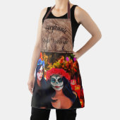 Vallarta Catrinas met bloemen en kaarsen 1718 Schort (Insitu)