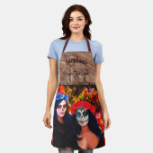 Vallarta Catrinas met bloemen en kaarsen 1718 Schort (Gedragen)