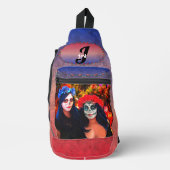 Vallarta Catrinas met bloemen en kaarsen 1718 Sling Bag (Voorkant)