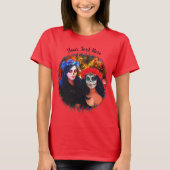 Vallarta Catrinas met bloemen en kaarsen 1718 T-shirt (Voorkant)