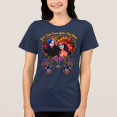 Vallarta Catrinas met schedels 1718 Tri-Blend Shirt (Voorkant)