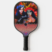 Vallarta Catrinas met wijn 1718 Pickleball Paddle (Achterkant)