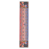 Vallarta Catrinas Wijn, Bloemen & Kaarsen 1718 Medium Tafelloper (Voorkant)