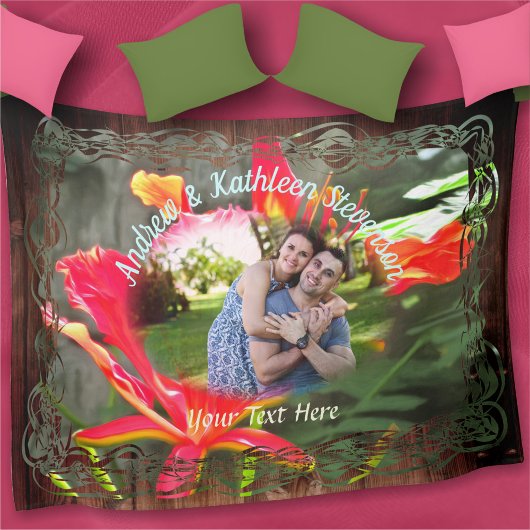 Vallarta Flaming Beauty 1583 Fleece Deken