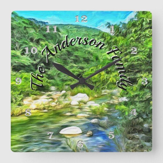 Vallarta Zuid-0366 Vierkante Klok (Voorkant)